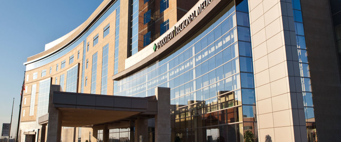 Front view of Parkview Regional Medical Center.